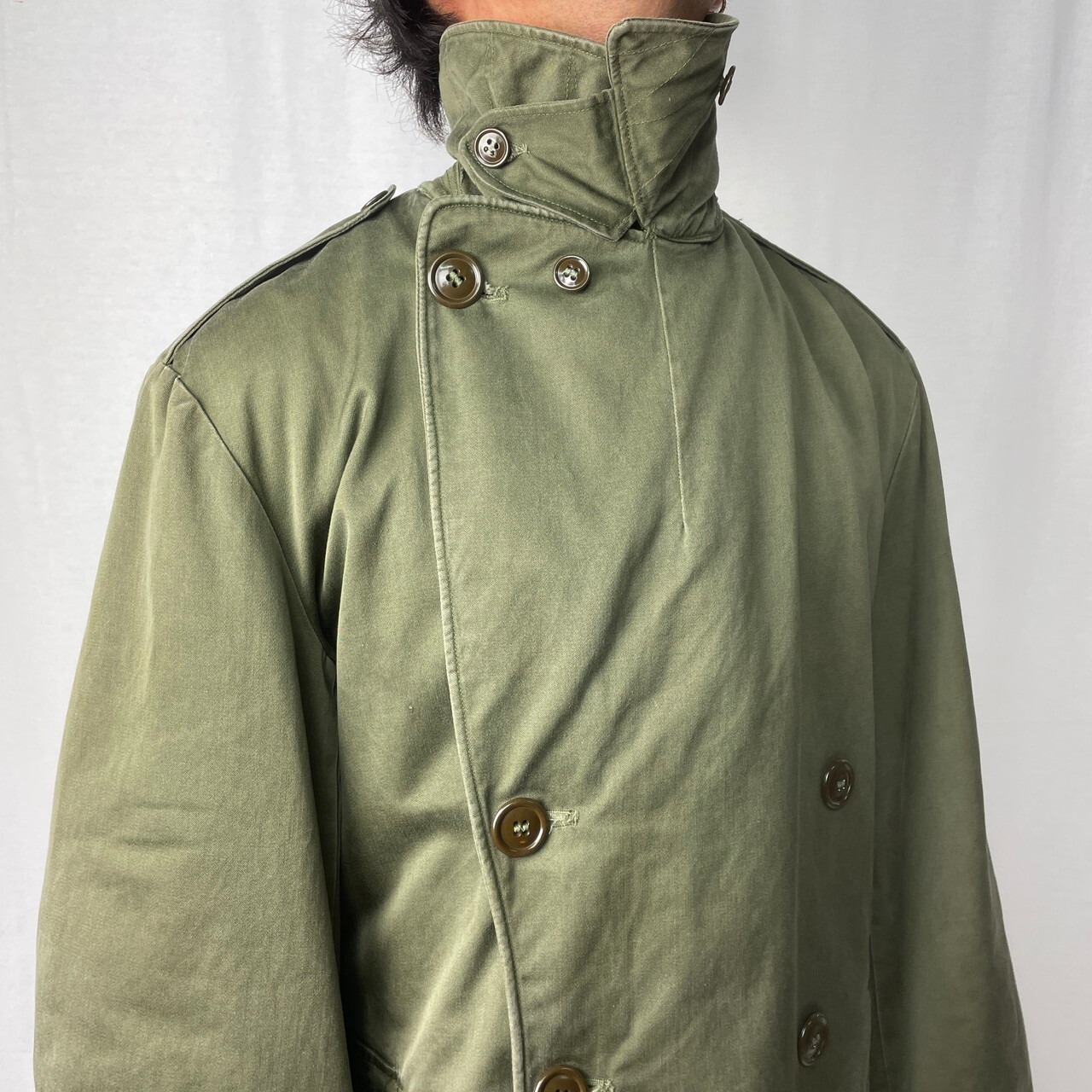 46年納品 40年代 U.S.ARMY 米軍実品 M-46 ミリタリートレンチコート 