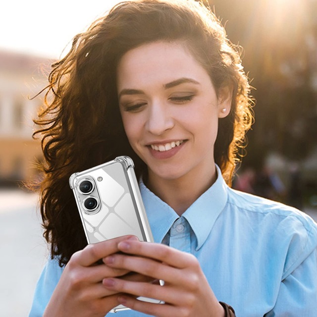 ASUS ZenFone 10 ケース ASUS Zenfone 9 ケース クリア TPU 薄型 軽量 Asus Zenfone9/10 スマホケース 耐衝撃 米軍MIL規格取得 滑り止め 黄変防止 防塵 一体型 人気 携帯カバー(クリア)