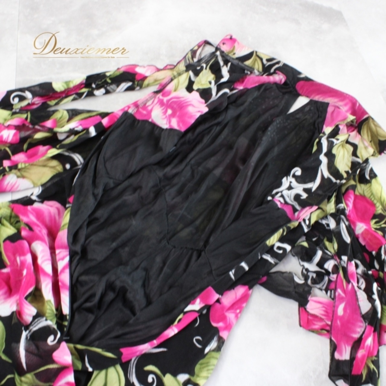 社交ダンス 衣装 スタンダード ドレス ワンピース パーティドレス ピンク系 ブラック系 グリーン系 prima boutique プリマブティック 黒 花柄 ホワイト系 白 ストレッチ ドレス 女性用 発表会 フラワーデザイン おしゃれ かわいい 高級感 ラインストーン ドレスアップ バルーン スカート エレガント デザイン 袖あり 透け感 ポリエステル 柔らかい 目立つ 体型カバー ゆったり フォーマルパーティ