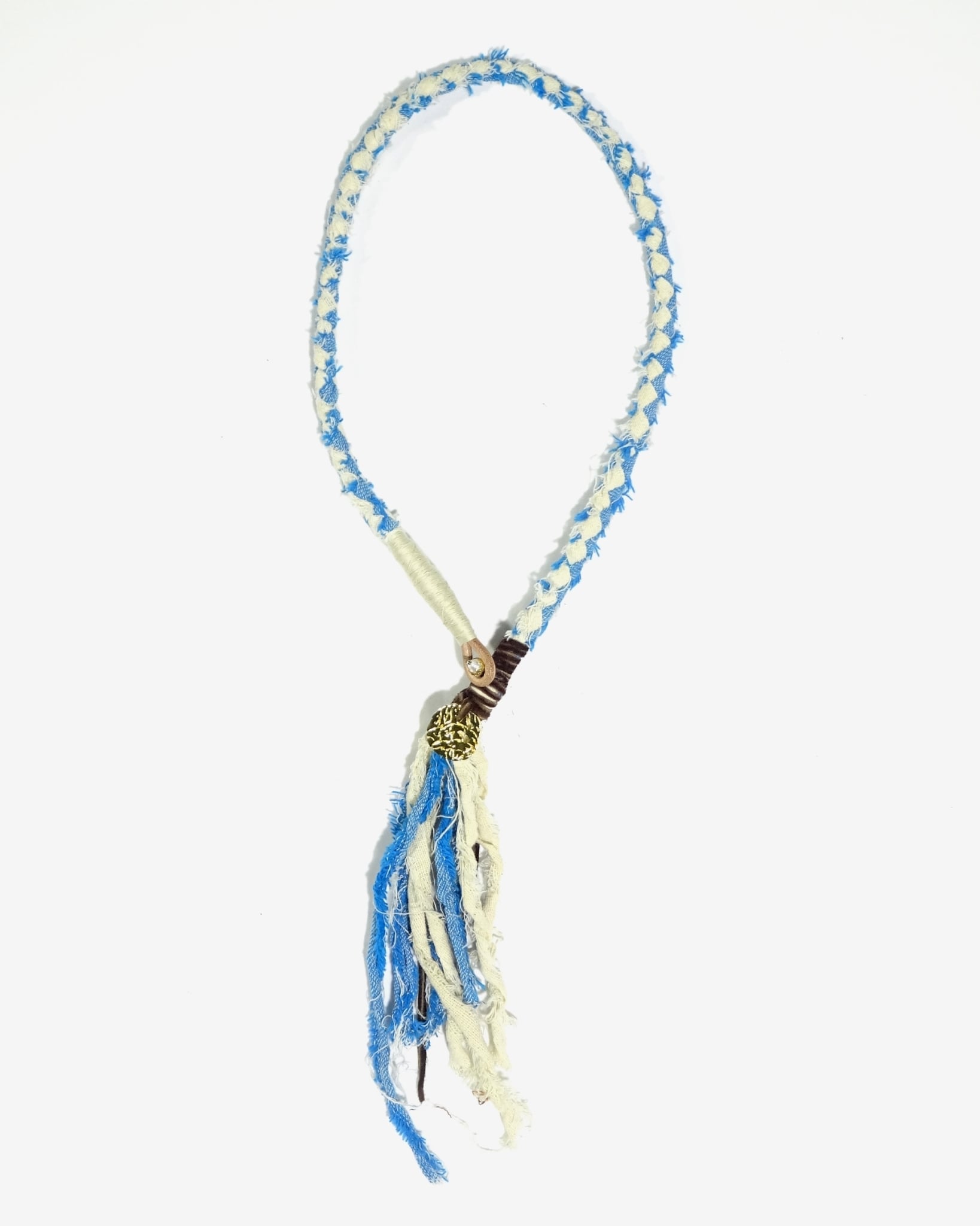 Bandana Necklace - Turquoise Beige