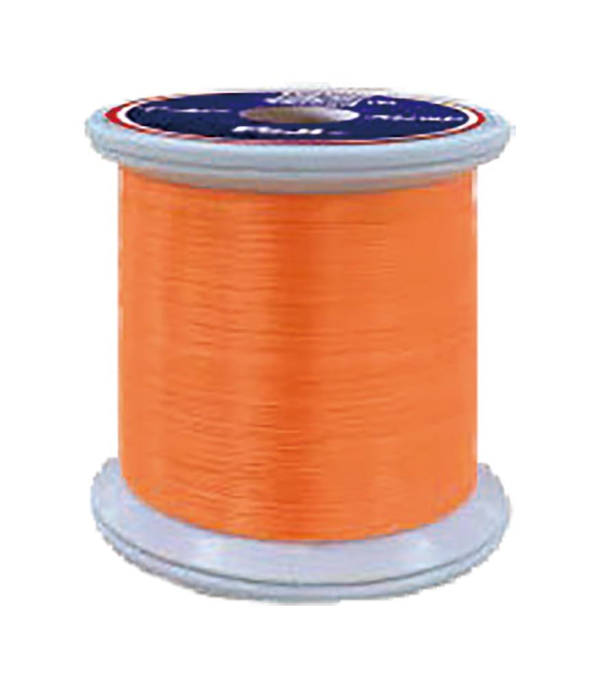 【在庫のみ】FUJI TACKLE PLUS+ EZ スレッド 透けないオレンジ (蛍光カラー) 100m巻 EZTHM-F08