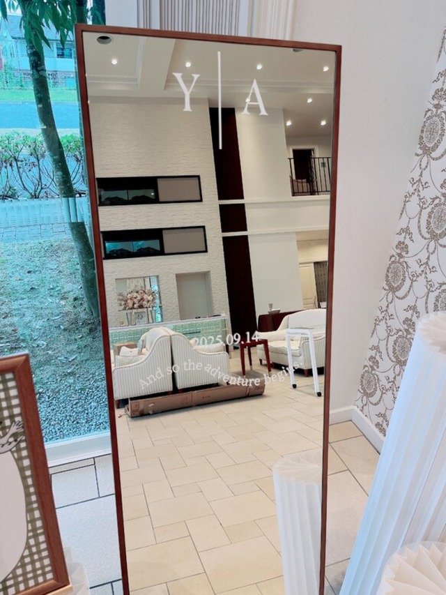 Design F ウェルカムミラー ステッカー 結婚式 ウェディング カッティングシート