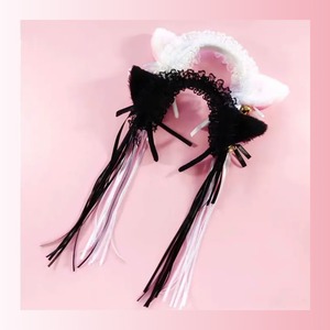 【お取り寄せ】ロングリボン ふわふわ猫耳 3色