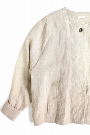 Belgium Linen No Collar Jecket