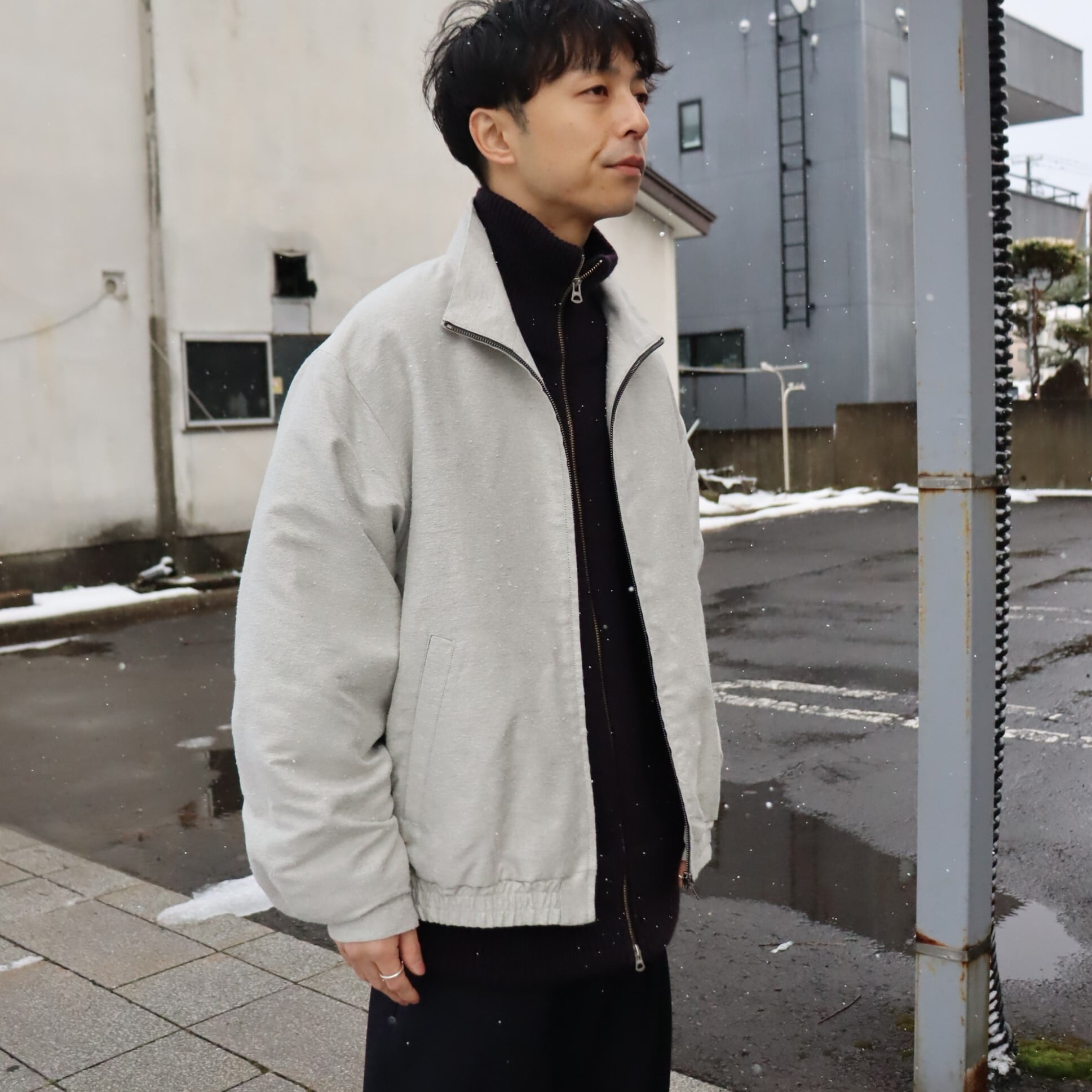 awasa　シルクジップアップブルゾン　size3 awasa シルクジップアップブルゾン size3 awasa】 awasaより