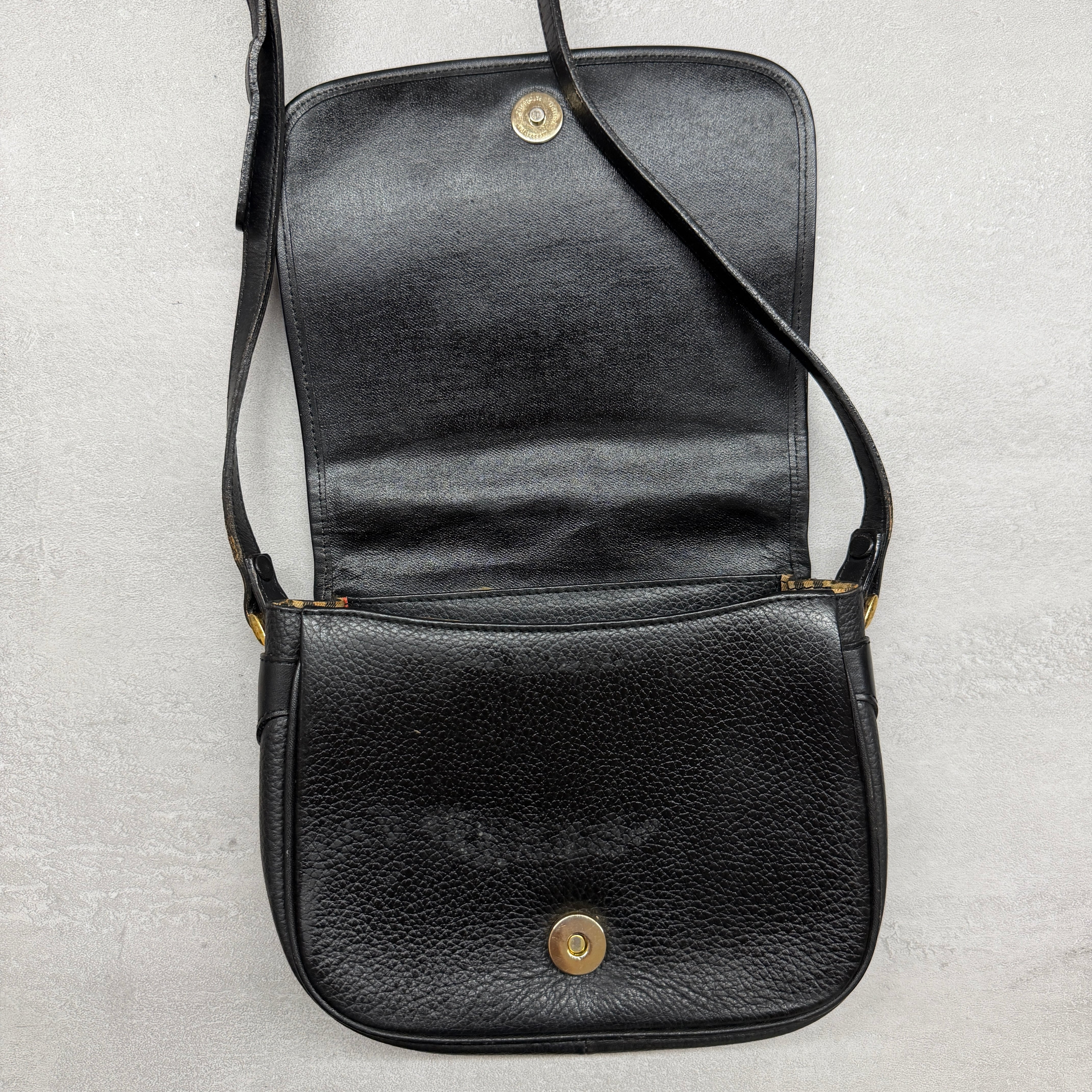 BURBERRYS】80-90s burberrys shoulder bag バーバリー 黒 ショルダー
