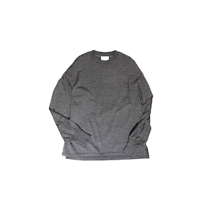 FLISTFIA / LOOSE FIT wool KNIT / charcoal