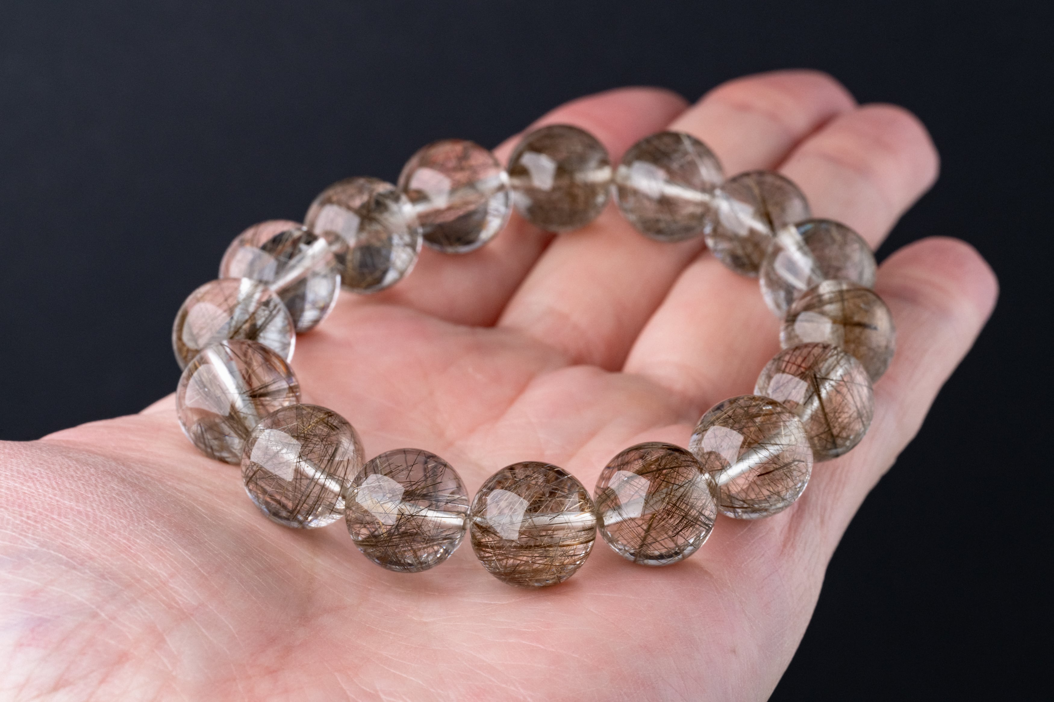 ◇一点物◇ シルバールチルクォーツ ブレスレット 13mm | 天然石専門店