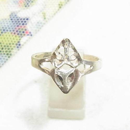 シルバー925製  透かしデザインのリング フリーサイズ　アクセサリーのセール通販  11963S