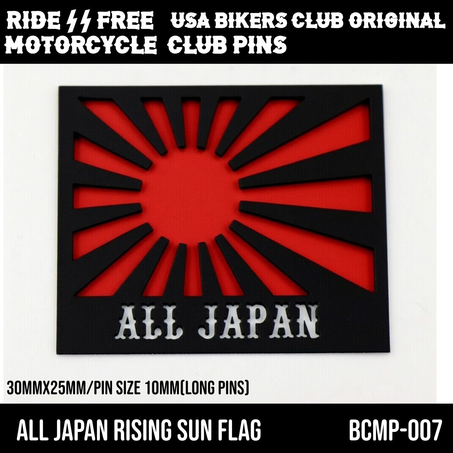 USA オートバイ バイカー モーターサイクルクラブ MC ピンバッジ
