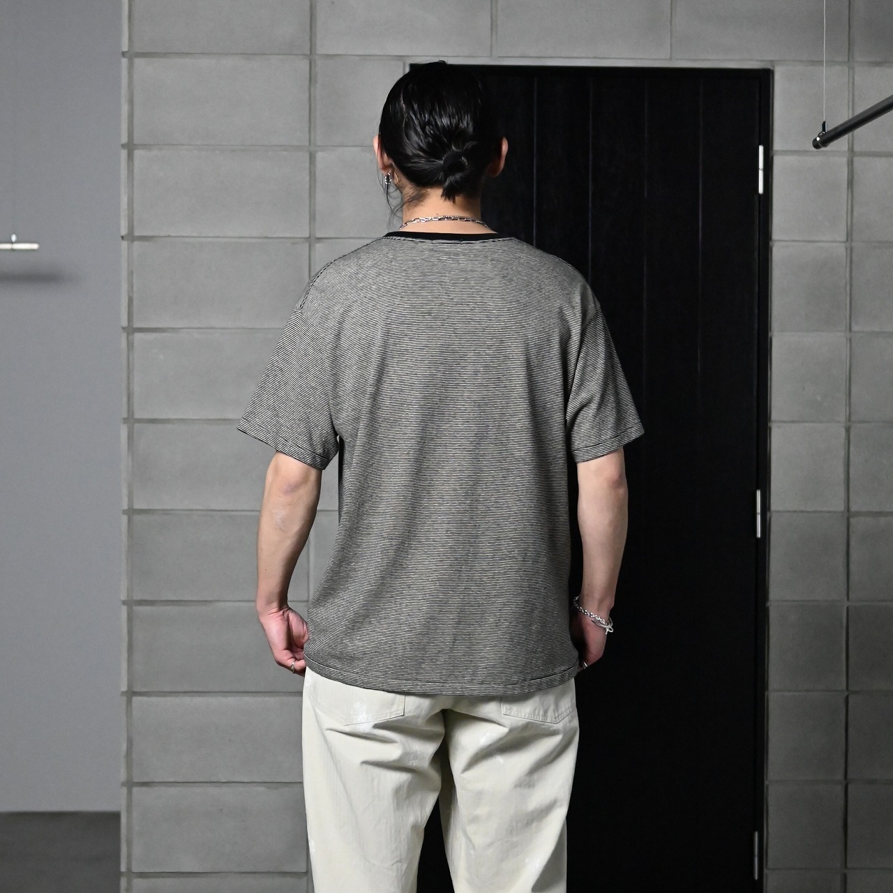 INTERIM / COTTON HEMP BORDER TEE