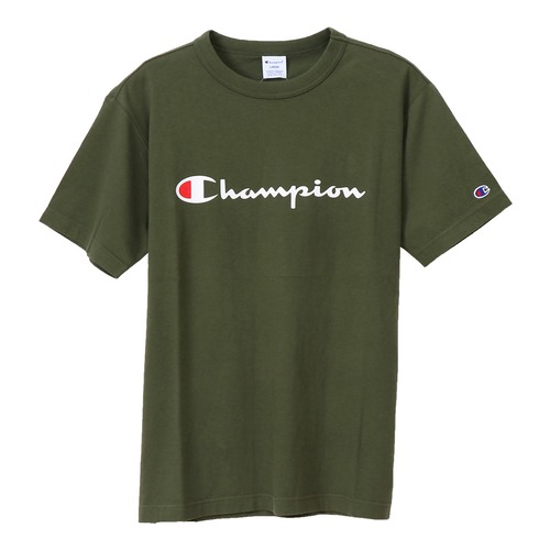 Champion(チャンピオン) ロゴプリント ショートスリーブTシャツ C3-P302 ダークグリーン