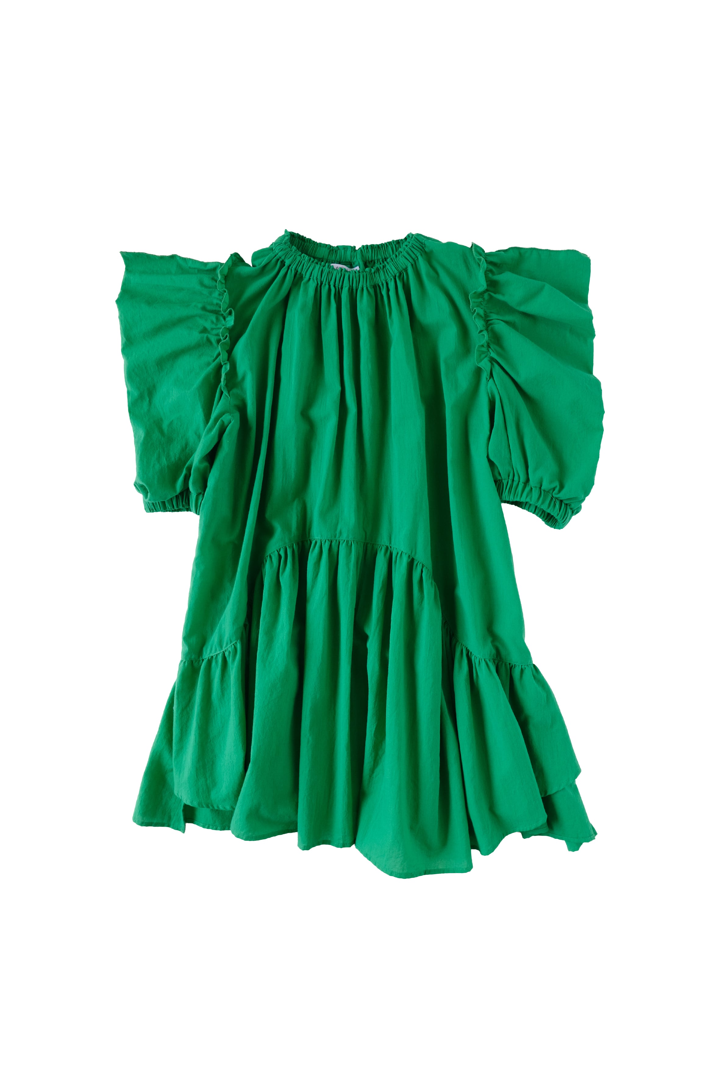 26SS】folkmade(フォークメイド)Playground dress GREEN(LL)ワンピース