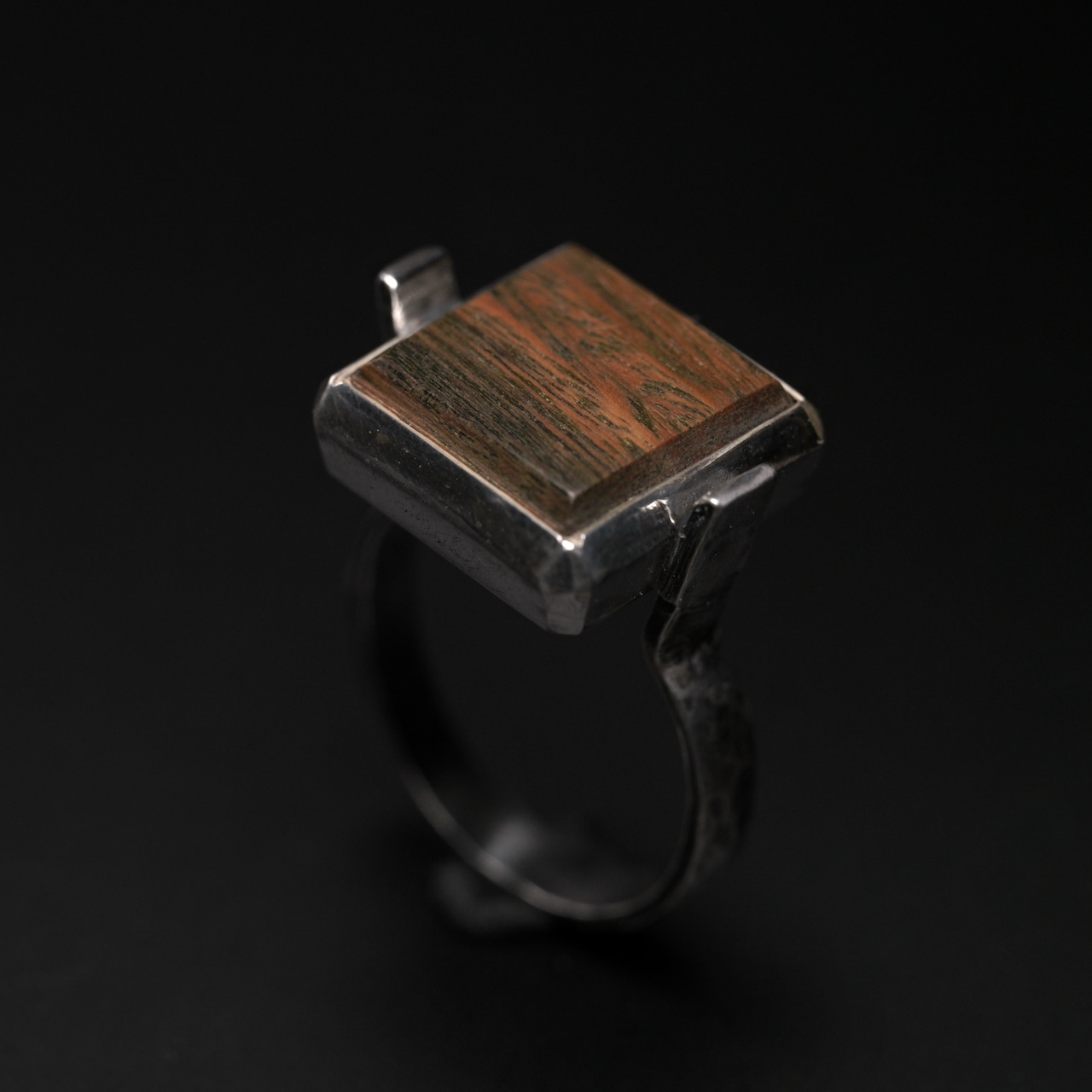 【1点もの】moku スクエアリング パロサント #13