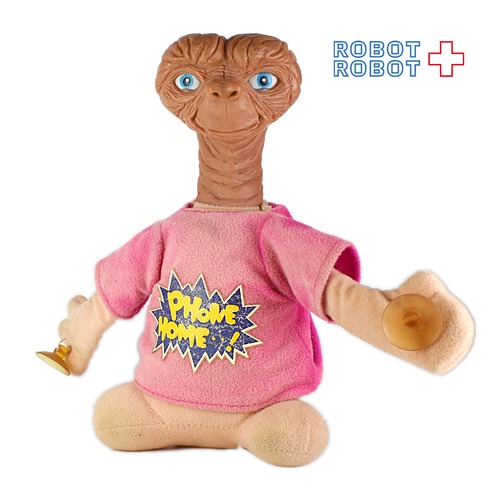 E.T. 吸盤付ぬいぐるみ ピンクシャツ PHONE HOME
