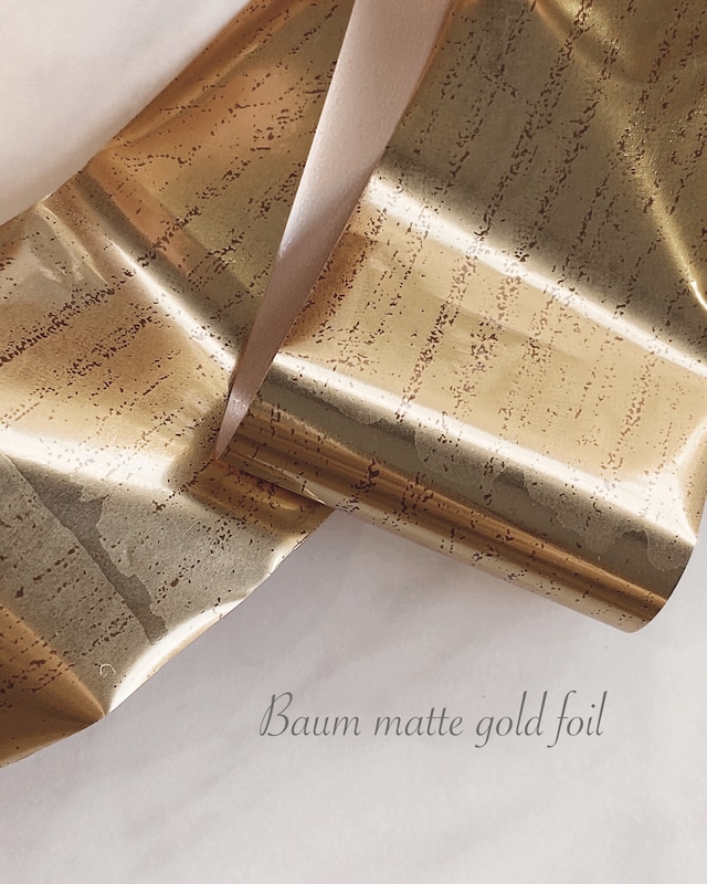 [ BASE限定販売 ] Baum matte gold foil