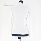 フラメンコ 衣装 トップス ブラウス 白 ドセデルフラメンコ docedelflamenco 長袖 無地 フリル レース 透け感 軽い 薄い ホワイト系 フラメンコ 衣装 トップス おしゃれ カジュアル シンプル レディース 大人 女性 無地シャツ 軽やか 明るい色