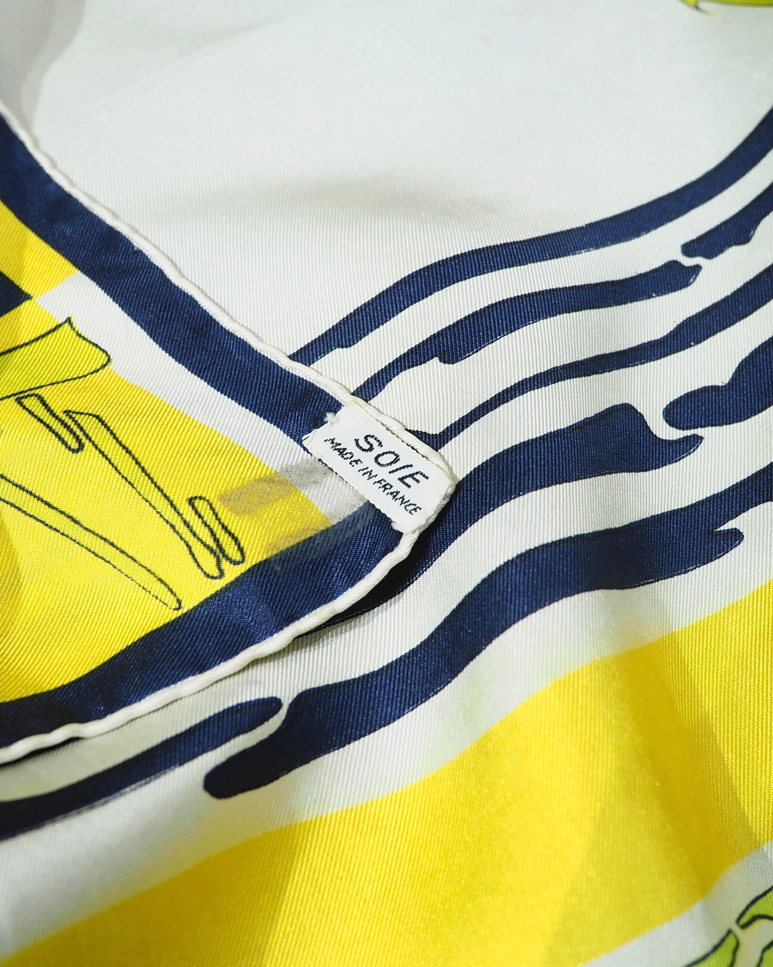 " Made in France " vintage silk scarf