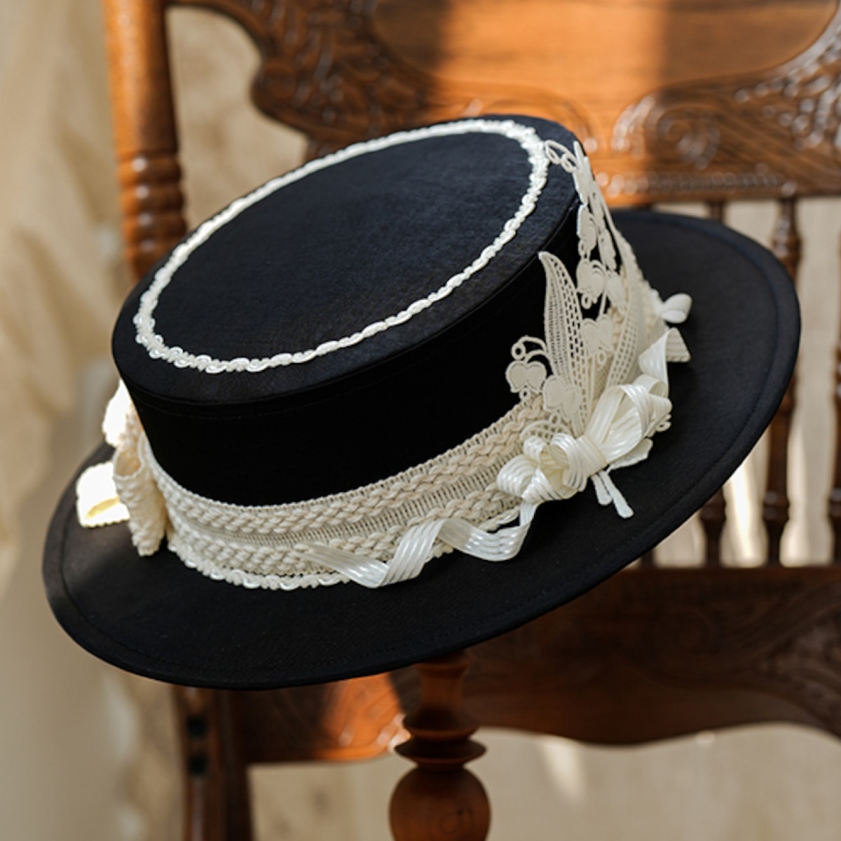 Chapeaud' 0 カンカン帽59 リボン エアリースズラン カンカン帽 | HoshibakoWorks