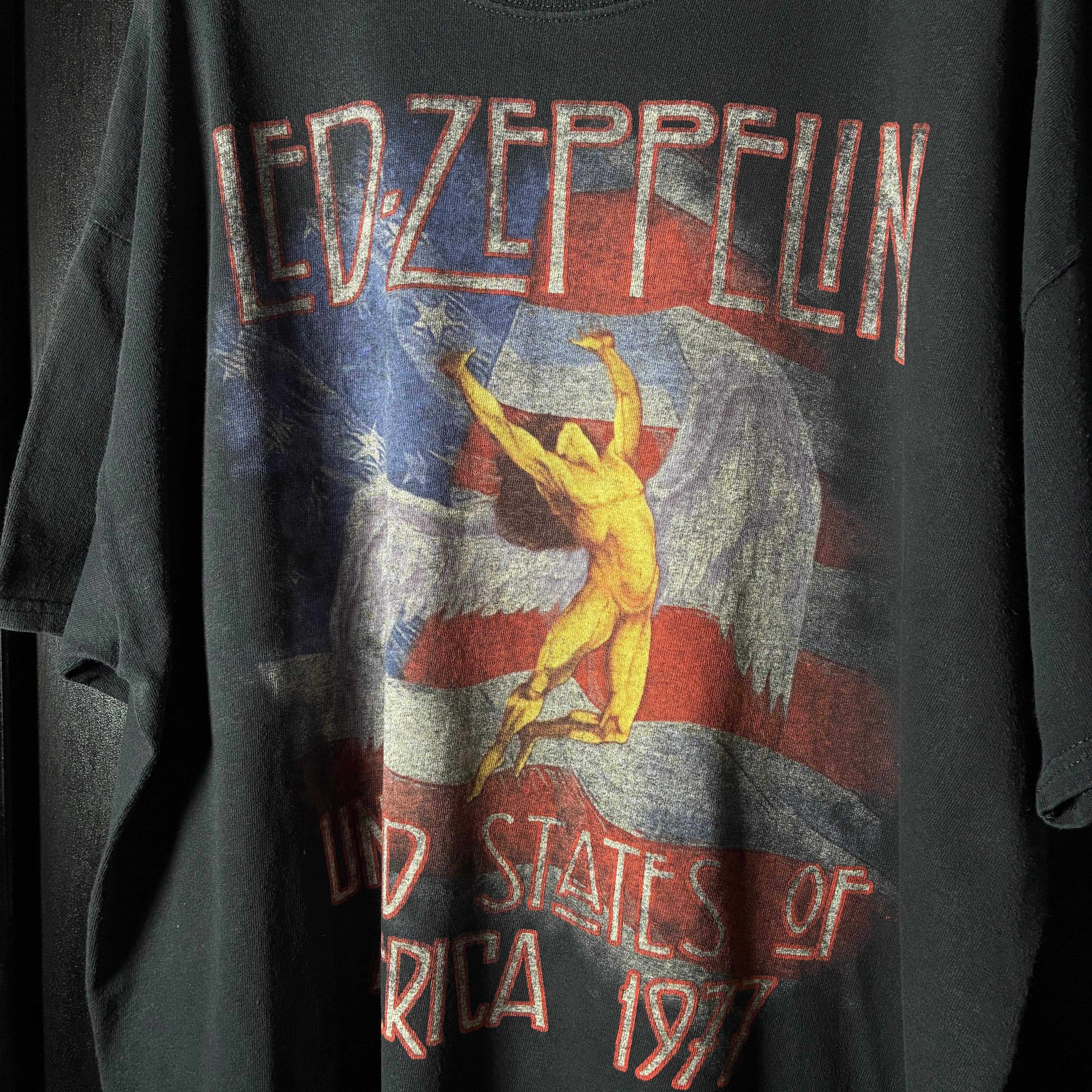 LED ZEPPELIN 1977s USA tour Tシャツ バンドTシャツ レッド