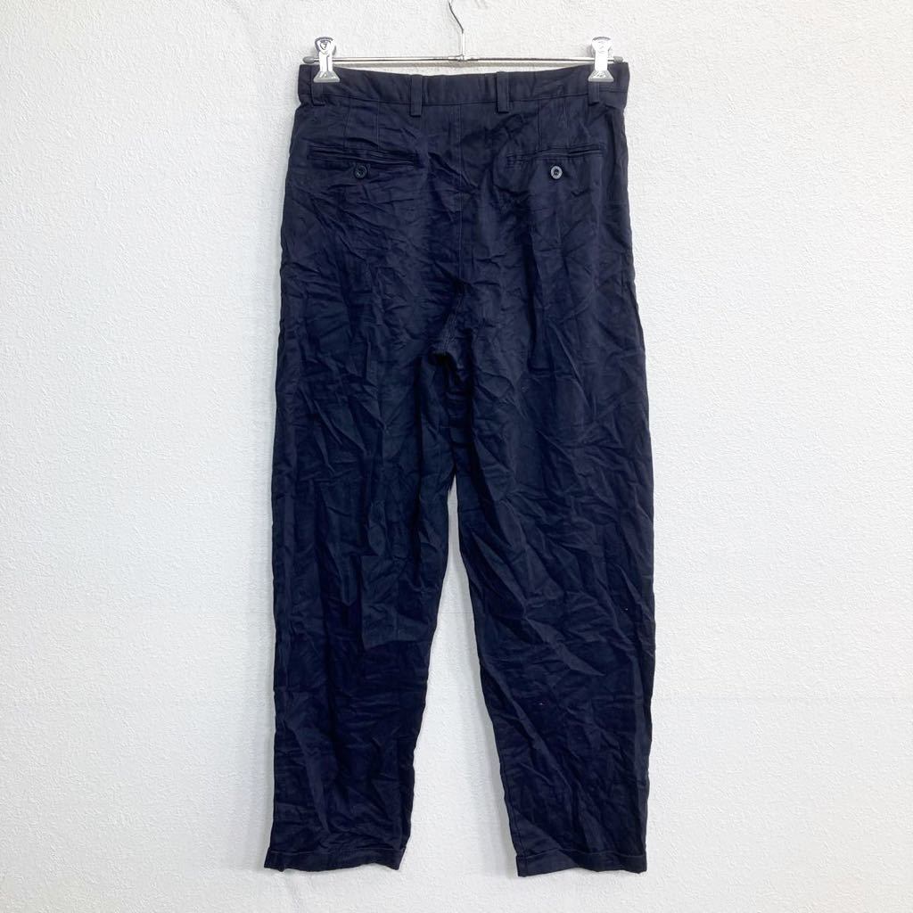LAUNDERED KHAKIS タック入り チノパン W32 ネイビー 古着卸 アメリカ