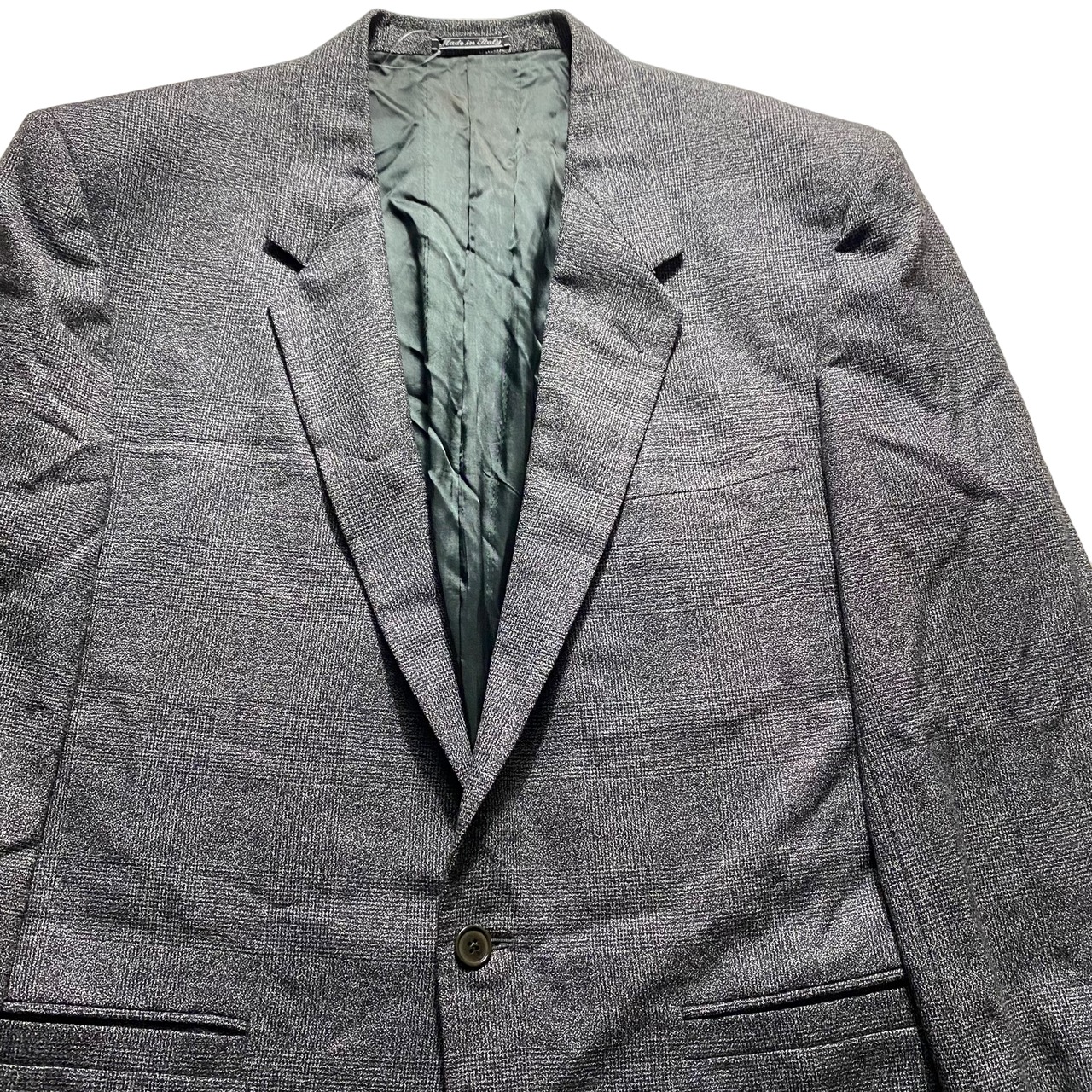 vintage GIANNI VERSACE glen check tailored jacket