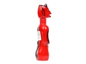 Red devil glass bottle