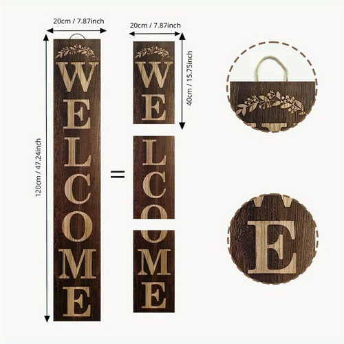縦型welcomeボード 看板 玄関 フロント 木製 ウェルカムボード