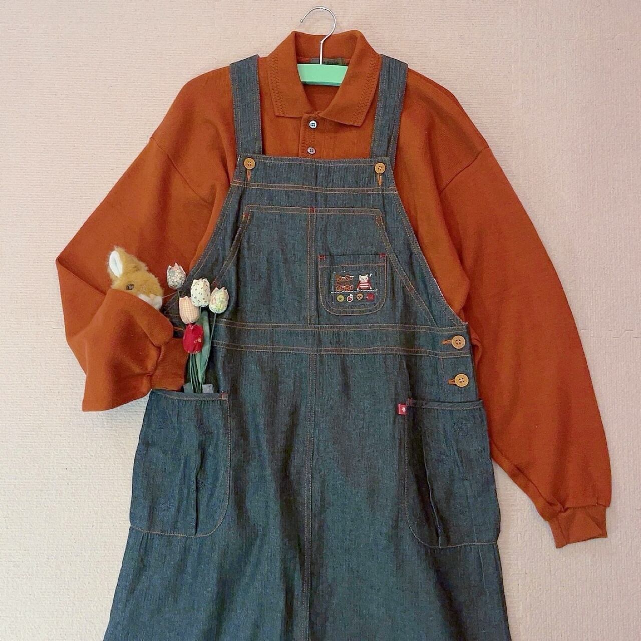 cat pocket jumper skirt