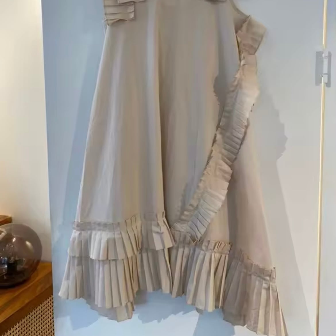 random pleats summer dress