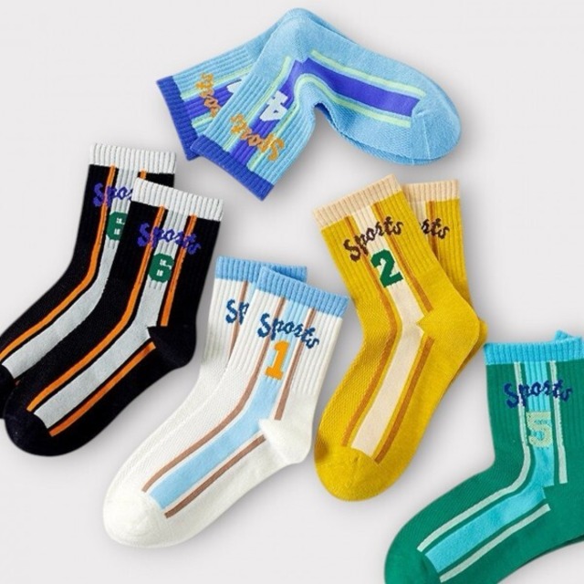 【取寄】dudie｜sports no 5-pair socks set｜スポーツno5足セット｜M-XXL｜kids&jr｜26 summer
