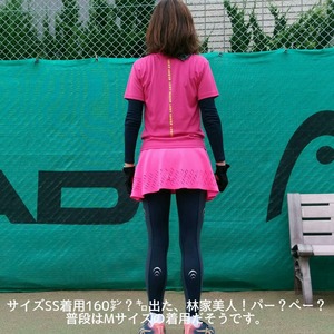 LOST SHEEP　レディースカラフルプリントドライT-SHIRT　ピンクxイエロー