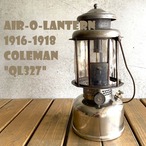 コールマン QL327  ビンテージ ツーマントルランタン COLEMAN 1916～18年製造 1910年代 オリジナル希少 マイカグローブ 完全分解メンテナンス済み 整備済み 点火好調