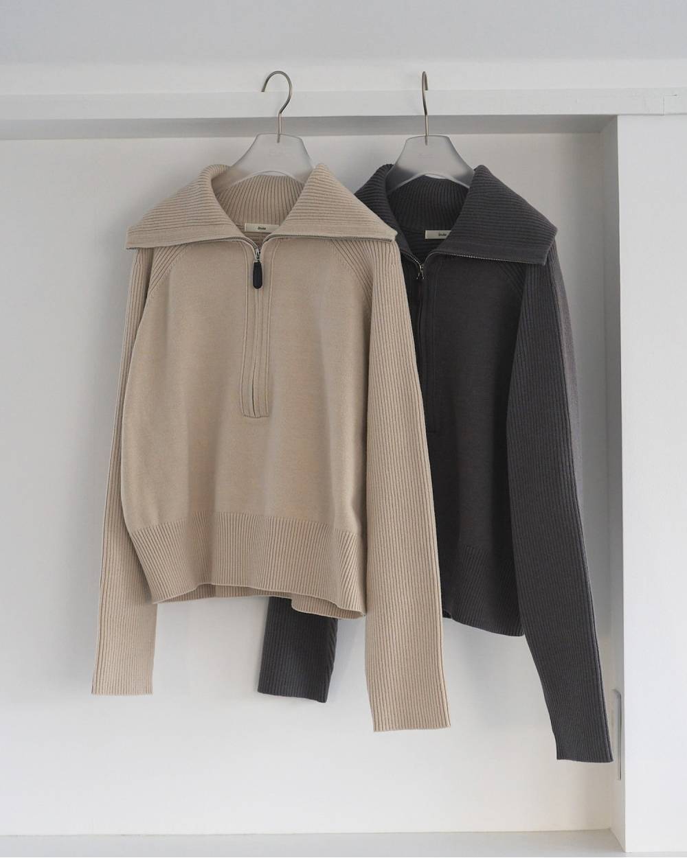 anuke 】Zip Rib Knit | valance 福井｜レディース セレクトショップ
