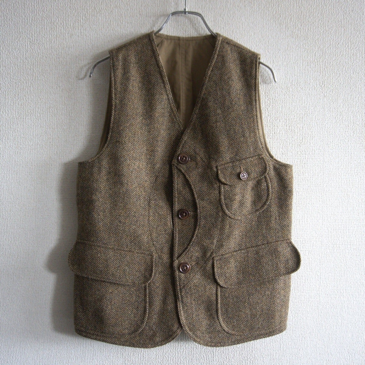 美品/ビッグサイズ】 ANATOMICA 【BEACH CLOTH VEST】 44 ビーチクロス