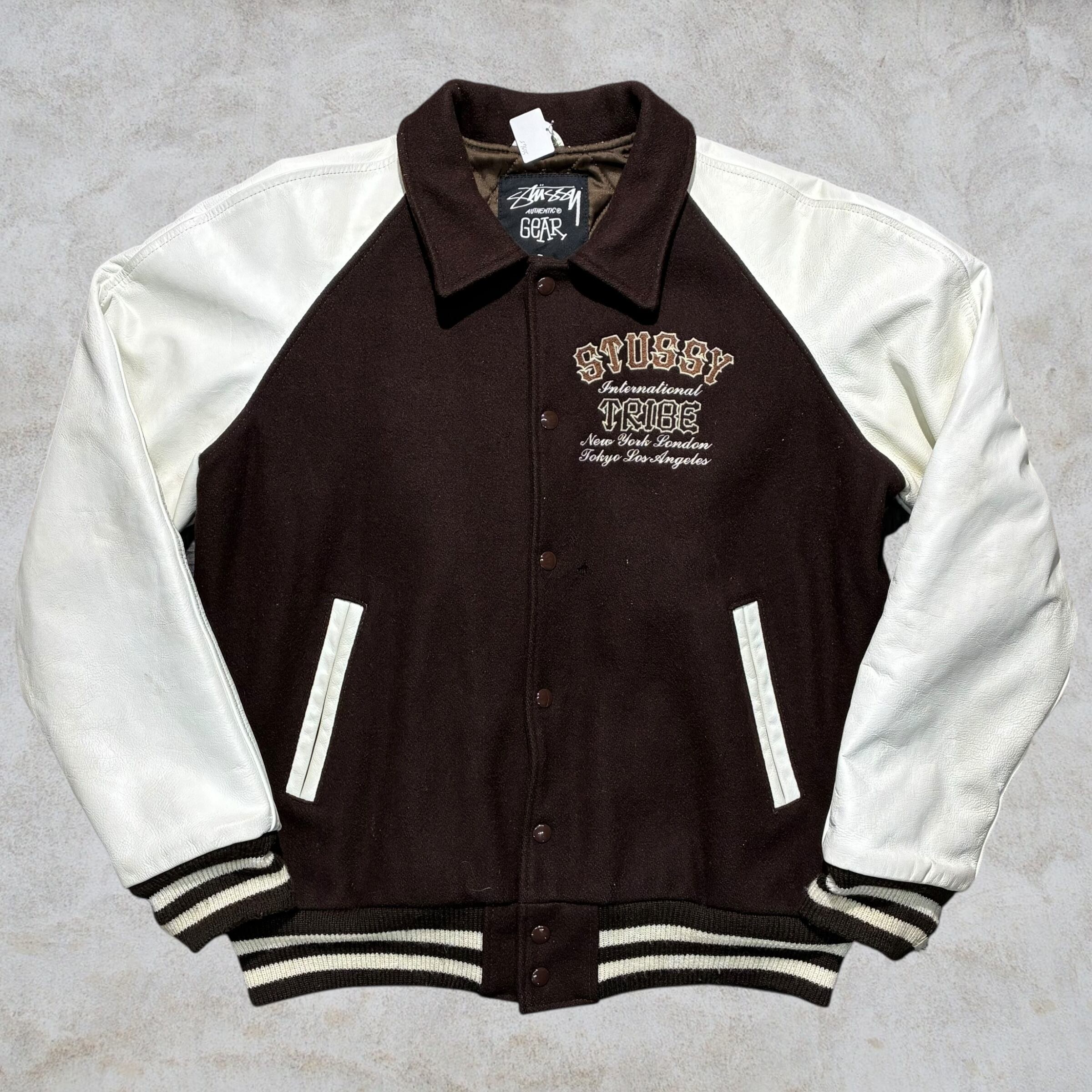 Special!!】00's old stussy Varsity Jacket ”スタジャン” ”I.S.T.