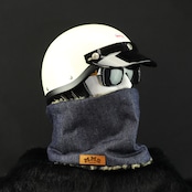 ROBIN NECK WARMER デニムBL&ワイルドイエロー
