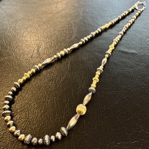 ブライト（Bright）ネックレス（Wave Silver Gold Combination) 55〜60cm