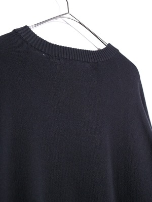 “PLAYBOY” embroidery design black knit