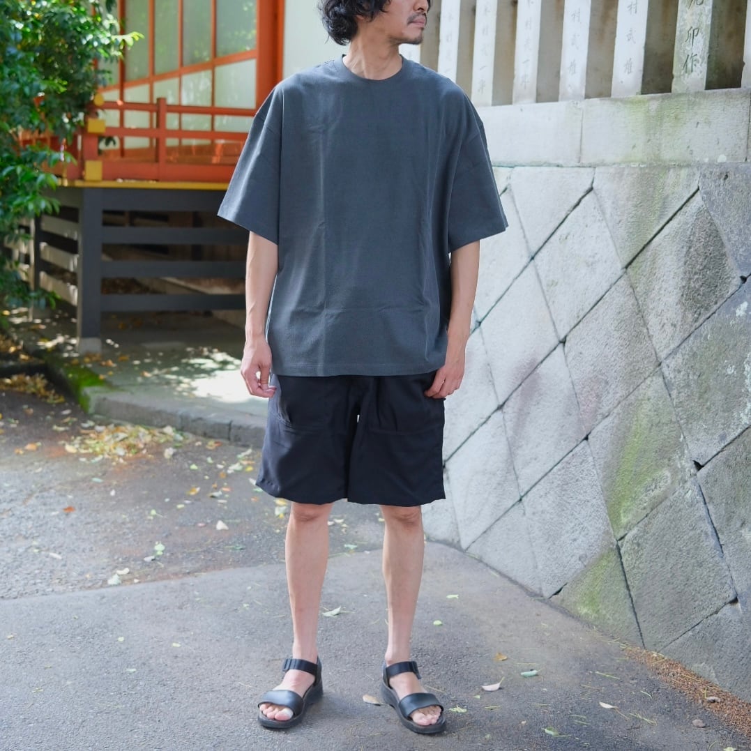 SASSAFRAS(ササフラス) / Overgrown Fatigue Pants 1/2 Woolino -Black