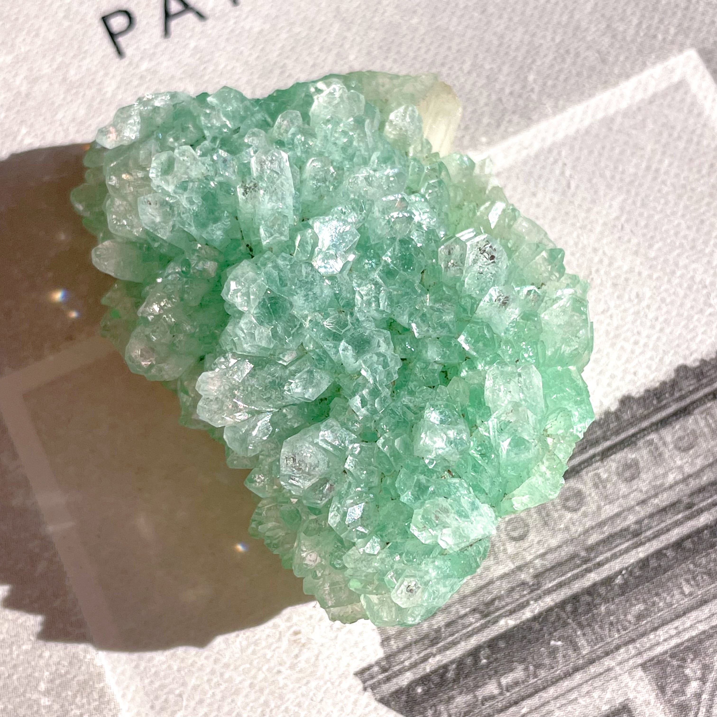 Flower Green Apophyllite 25✧ フラワーグリーンアポフィライト