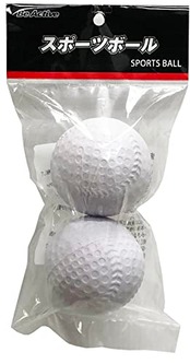 NatuRani Be Active(ビーアクティブ) 空気が抜けない PU 野球ボール 2P ホワイト BA-5342