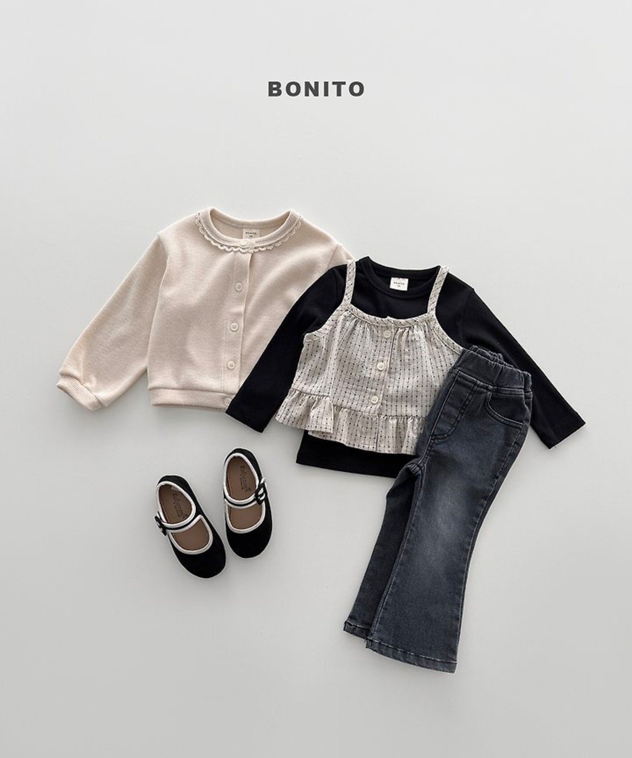 韓国子供服 / BONITO / 26Autumn / ストレッチ ブーツカットデニムパンツ / 秋服 *12M~JM *