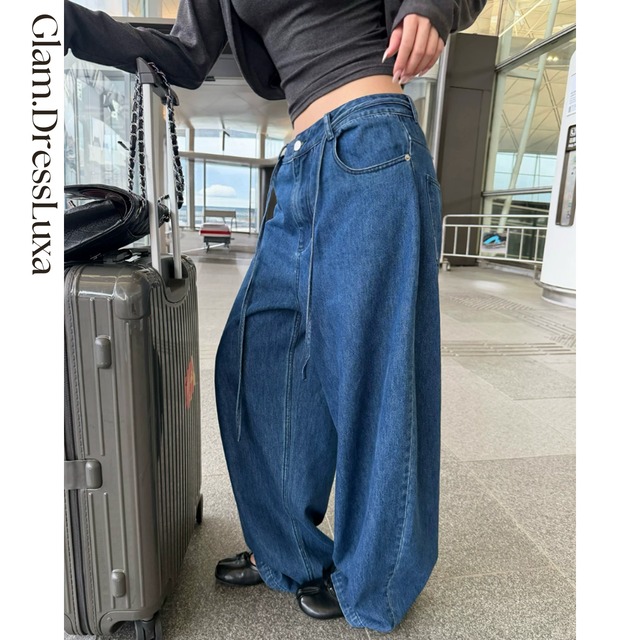Waist String ワイドデニム_P410