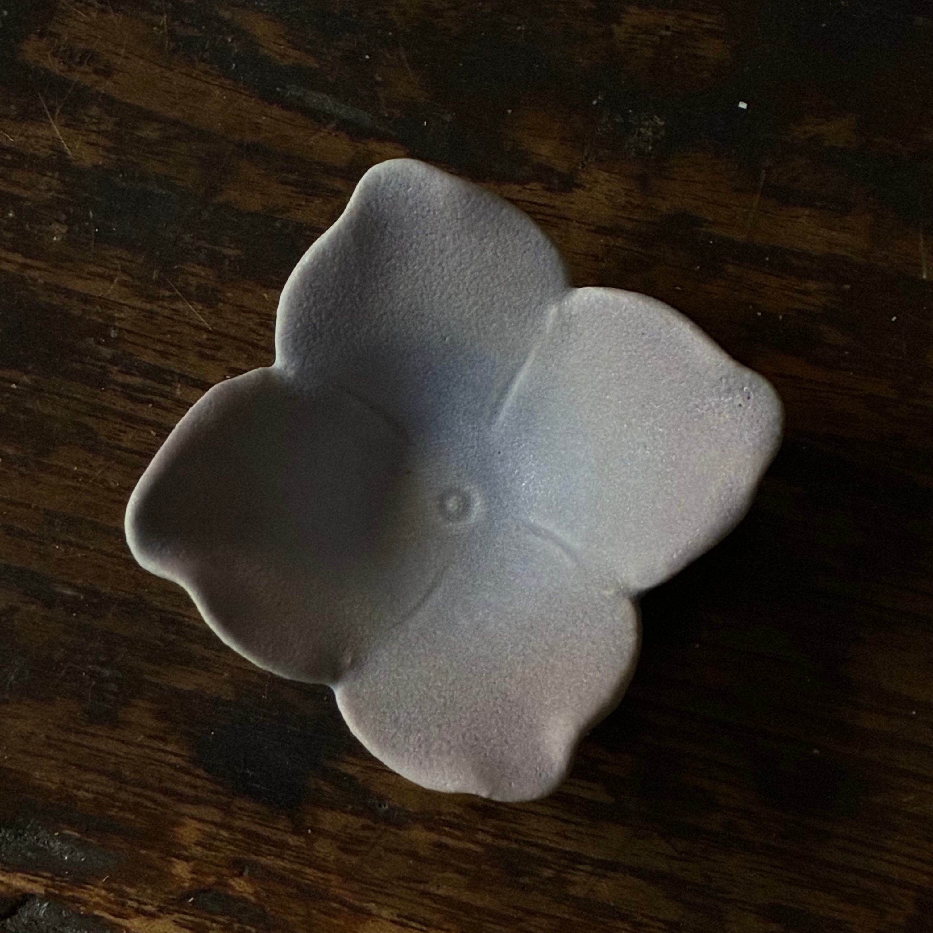 紫色の風景画皿 約23cm