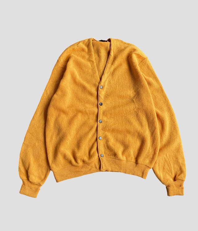 -Robert Bruce- Vintage 70s V neck alpaca×wool cardigan