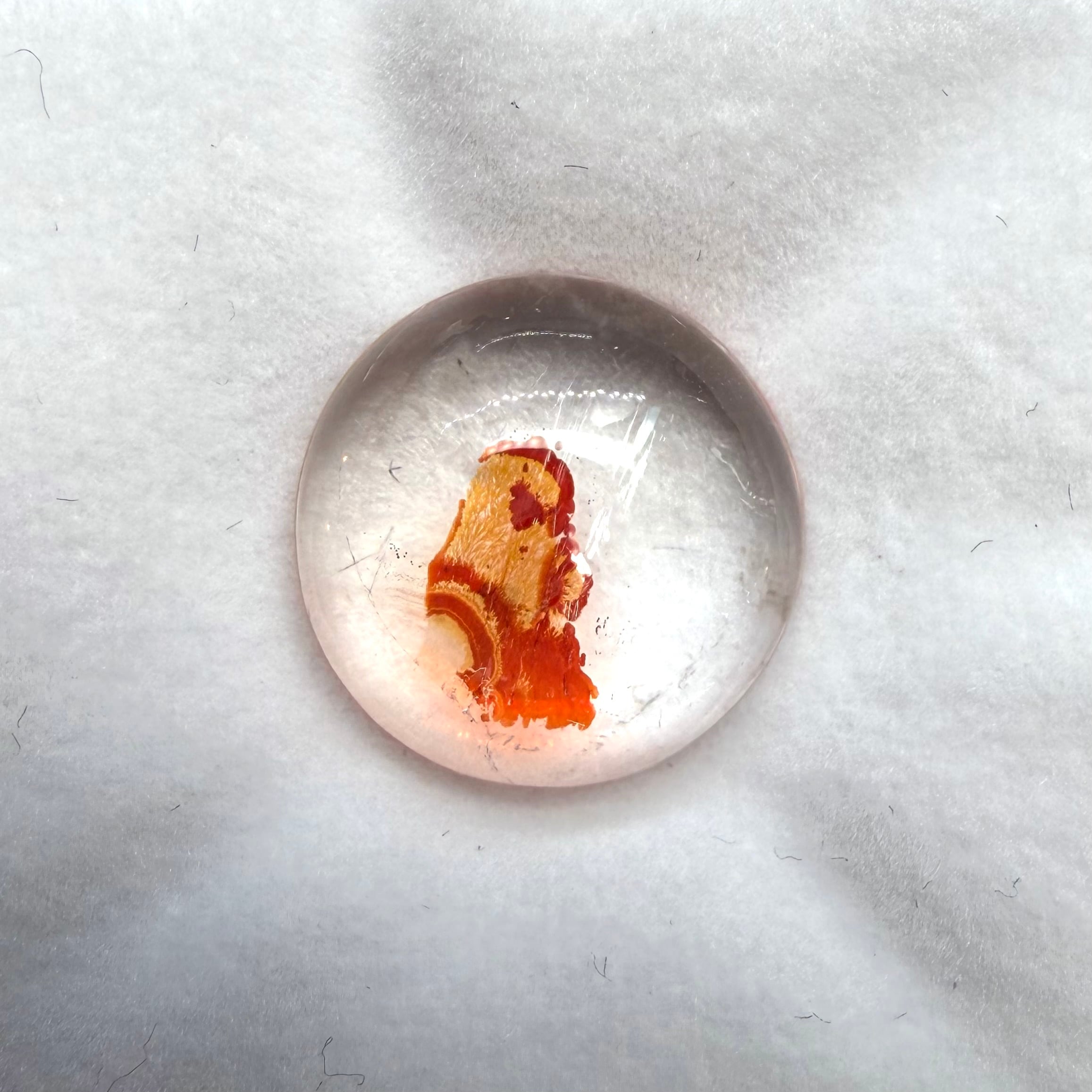 炎灯るオーロラクオーツ