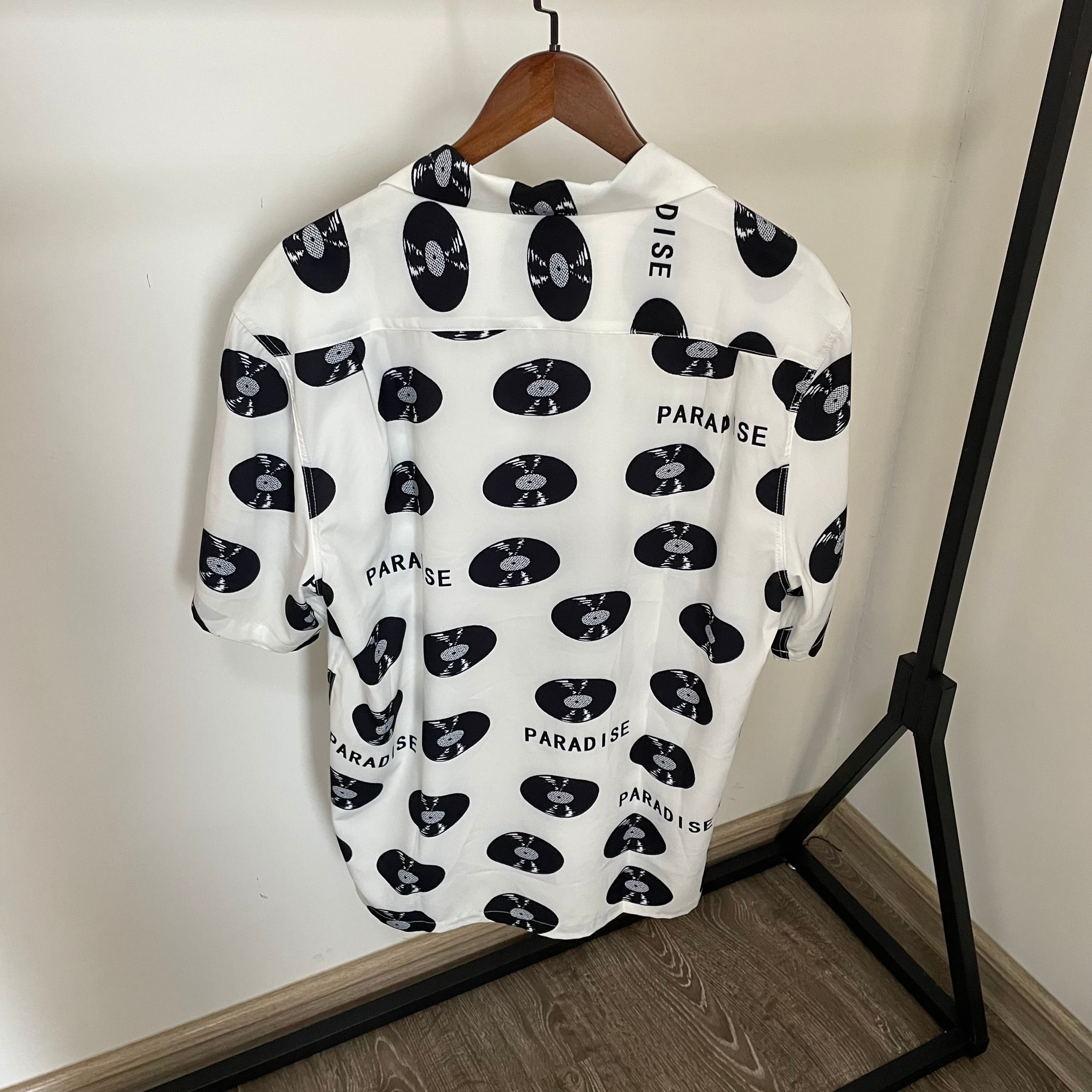 美品 ! ワコマリア レコード柄 半袖 レーヨン アロハシャツ XS タグ