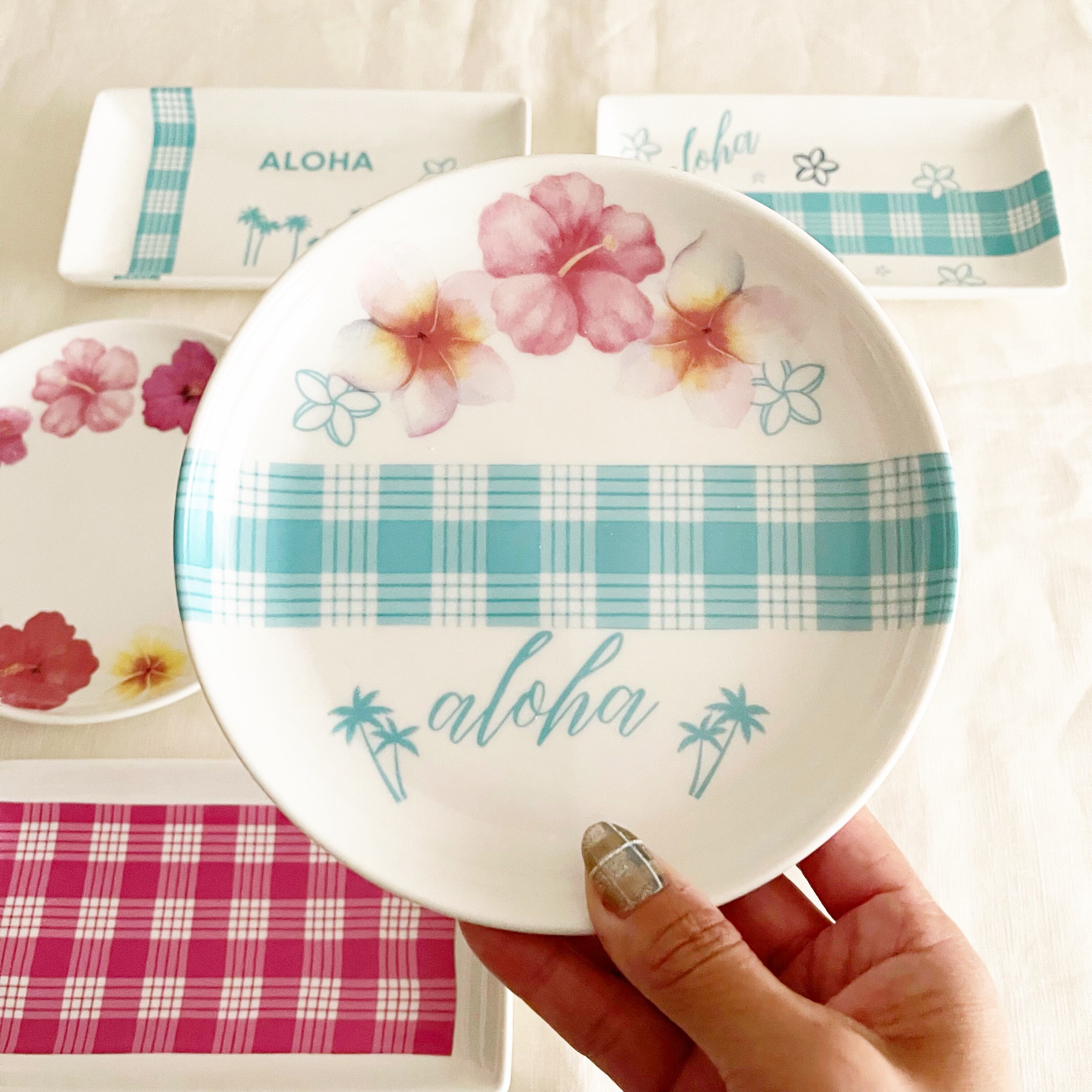 HAWAIIチェック!!パラカチェック■定価12980円 パラカチェック柄 白磁用転写紙｜A3サイズ｜即納｜ALOHAPORCE® | made