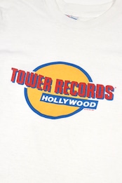 TOWER RECORDS logo print t shirt